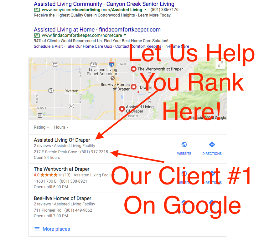 local seo services - ranking on google maps