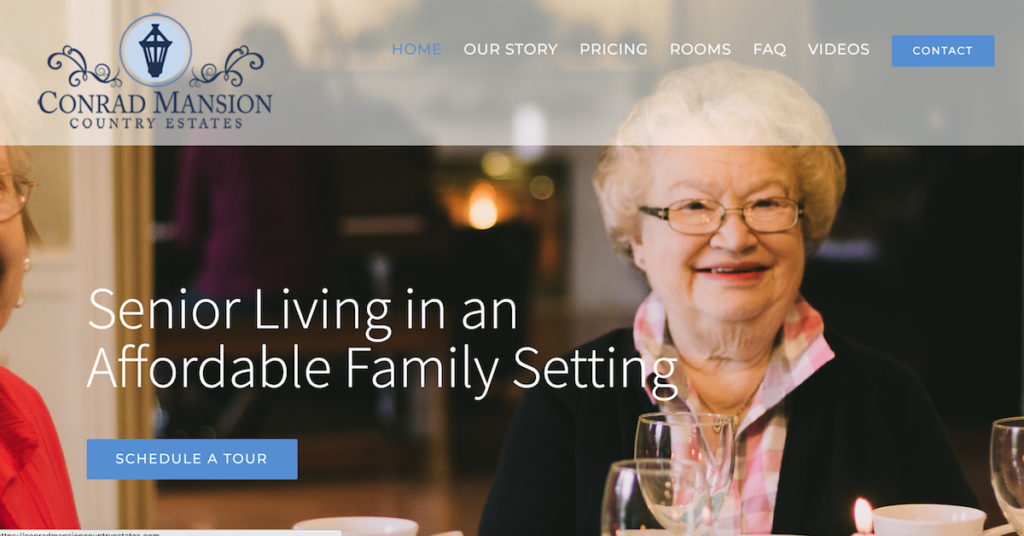 residential Assisted Living Websites - ConradMansionCountryEstates.com